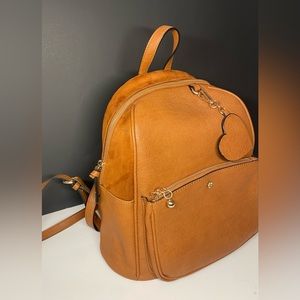 Small leather backpack